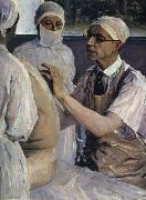 Nesterov Nikolai Stepanovich The Doc. in Surgery painting